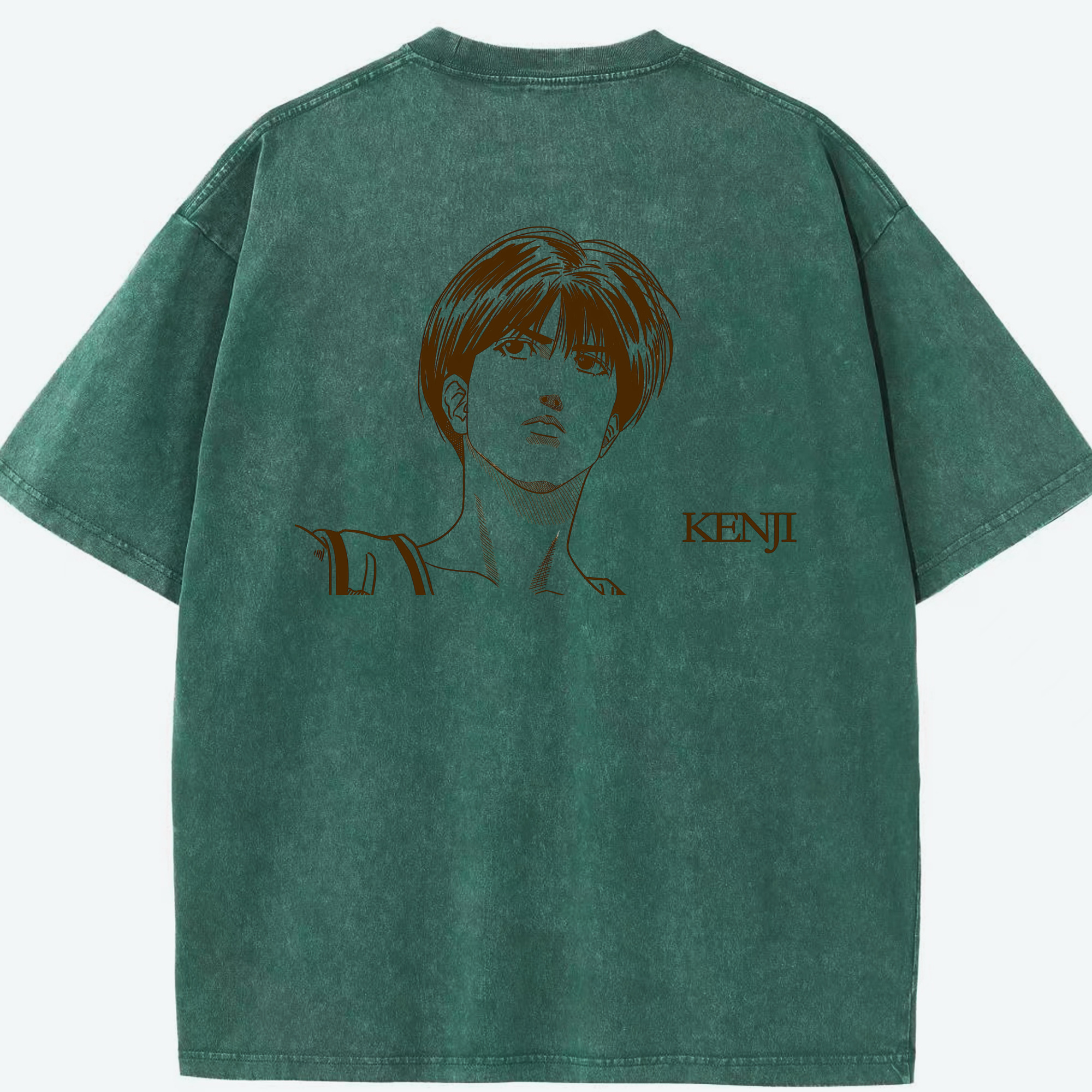 SLAM DUNK／スラムダンク 綿100% ヴィンテージ風 半袖Tシャツ（背面プリント）